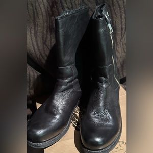 Blackstone Black Leather Boots